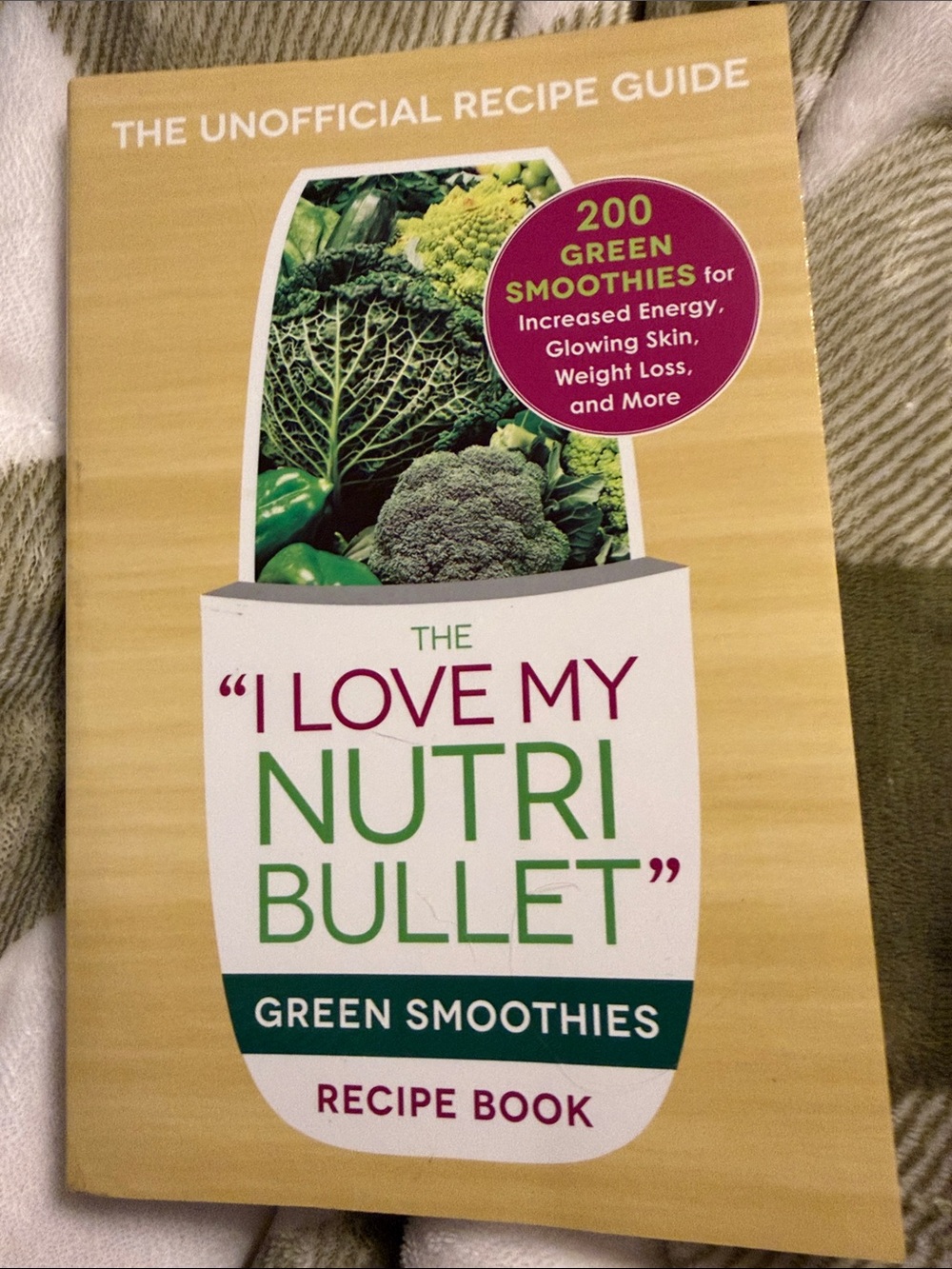 "I Love My NutriBullet" Green Smoothies Recipe Book - Yellow/Green